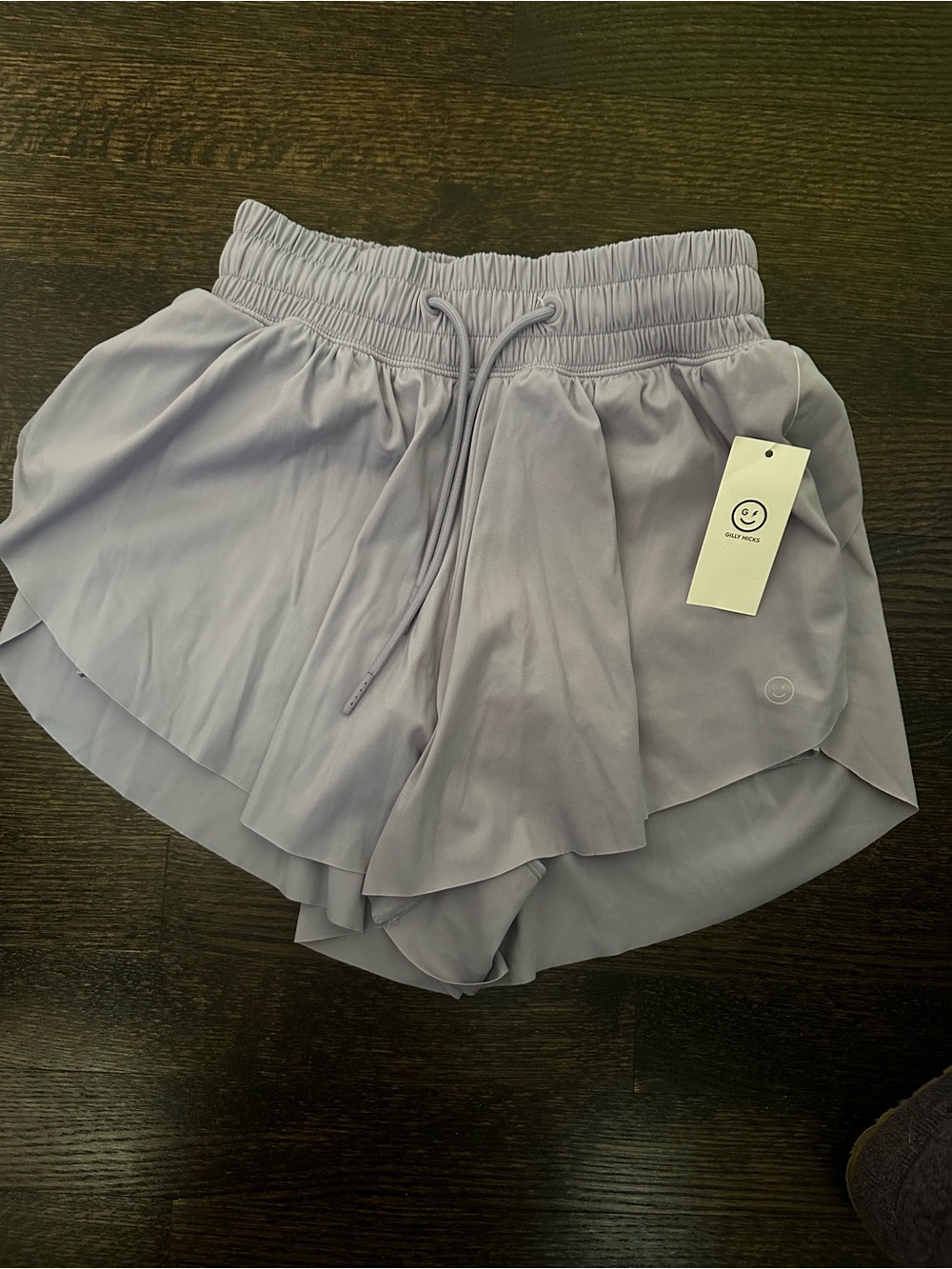 Gilly Hicks Light Lavender Layered Active Shorts